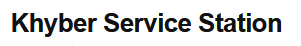 Khyber Service Station logo